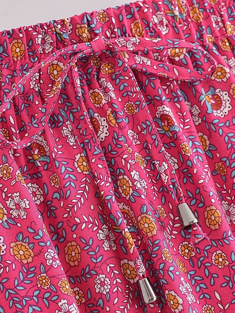 Long Bohemian Dress | S-L | Green & Red Available