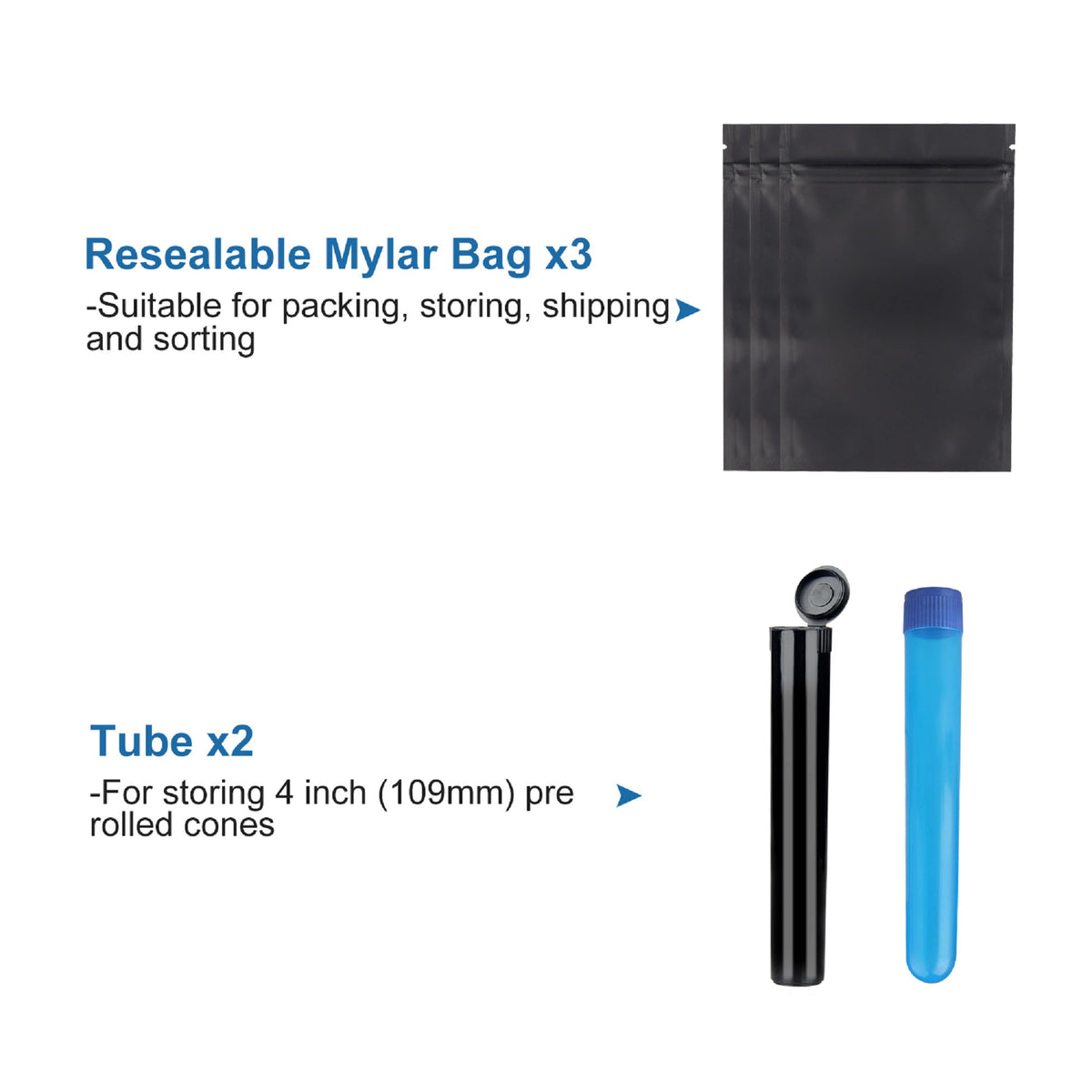 Smell Proof Bag With Free Accessories