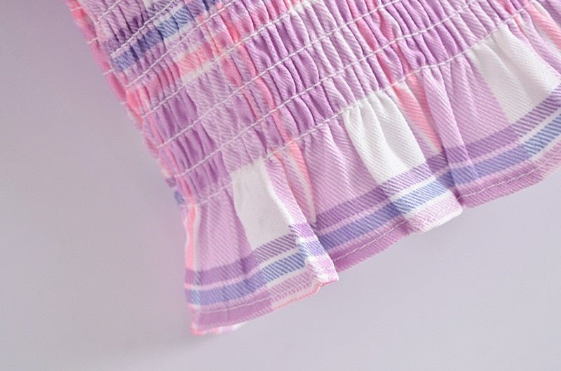 Cute Boho Smoked Bodice Outfit | Skirt + Ruffled Top | S-L