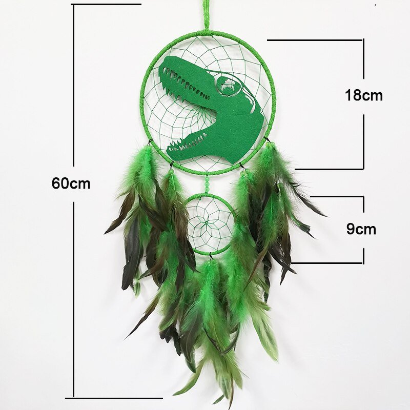 Cool Boys Dinosaur Dream Catcher | Green T-Rex