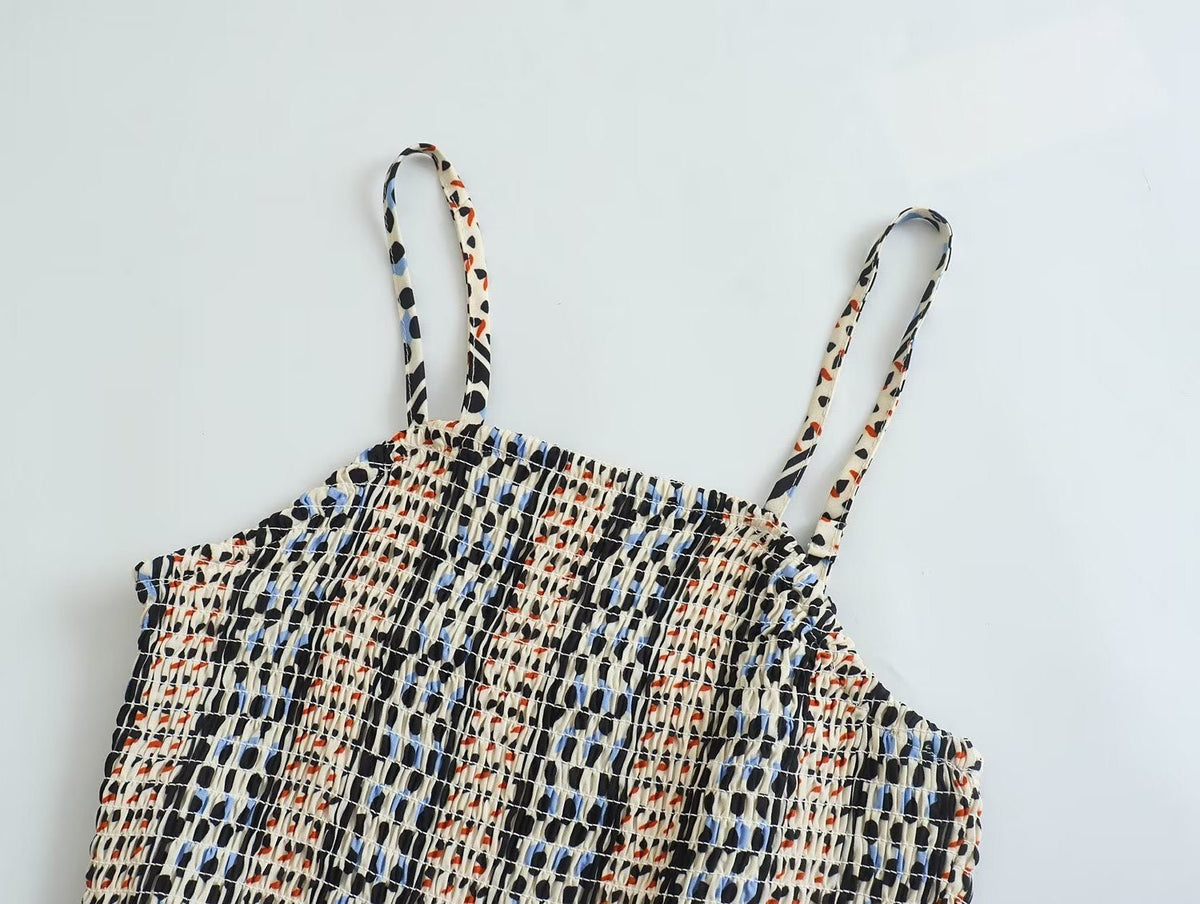 Casual Bohemian Summer Beach Romper | Spagetti Strap | S-L