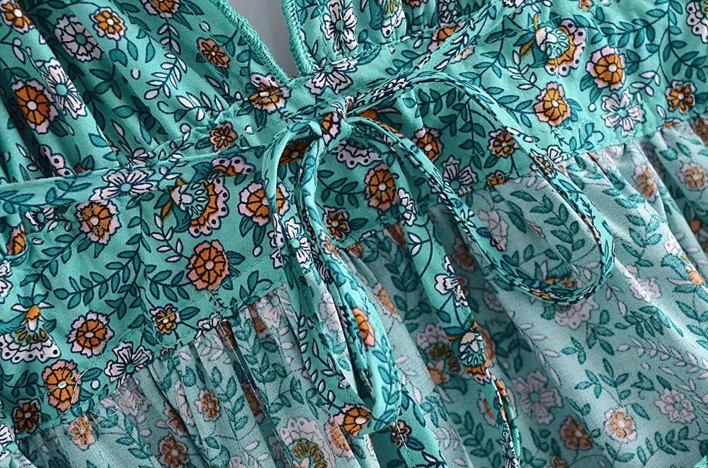 Women's Bohemian Beach Mini Dress | Strapless Sundress | S-L | Various Colours