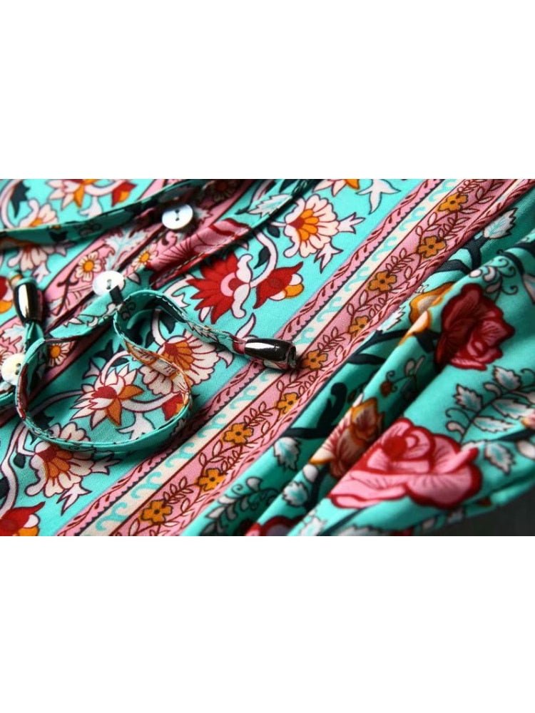 Women's Roses Floral Sleeveless Beach Dress | S-L | Various Colours