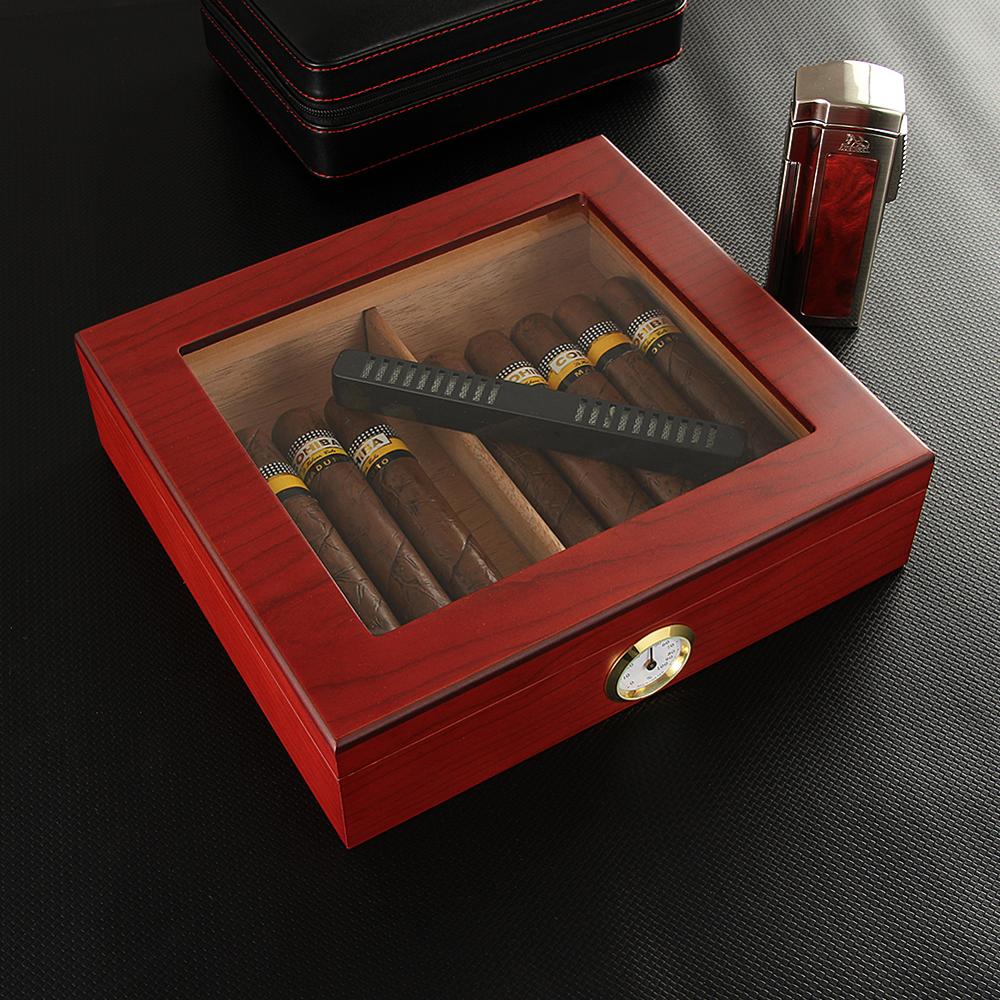 Portable Cigar Travel Humidor Box