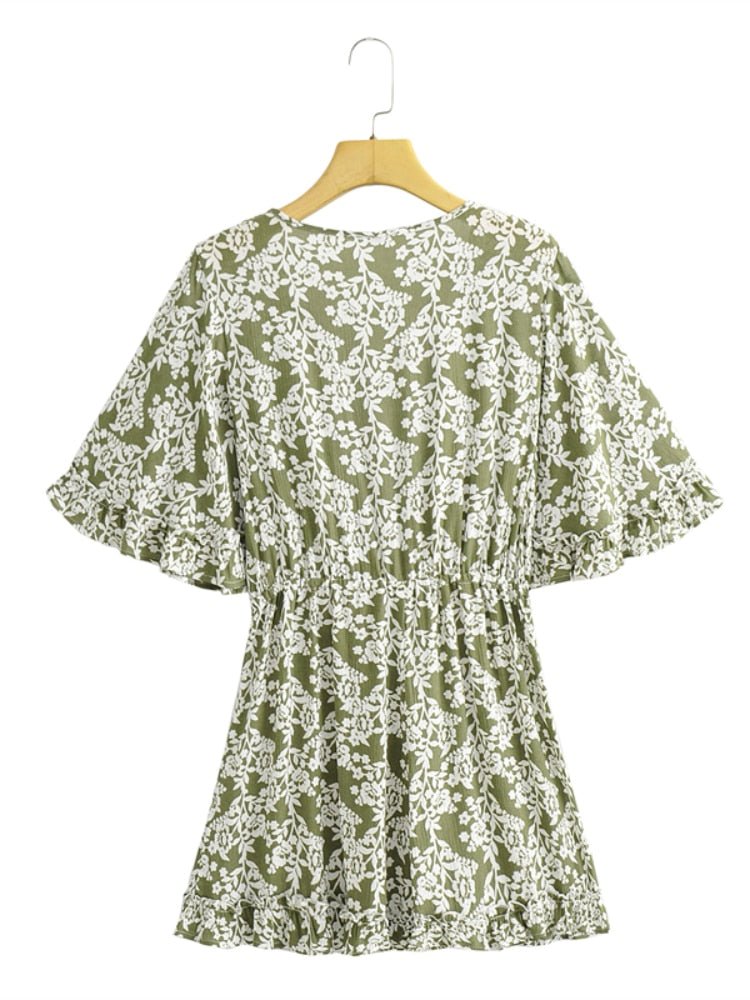 Women's Deep V-neck Bohemian Beach Romper | S-L | Various Colours