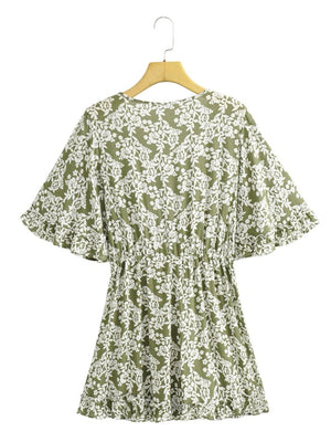 Women's Deep V-neck Bohemian Beach Romper | S-L | Various Colours