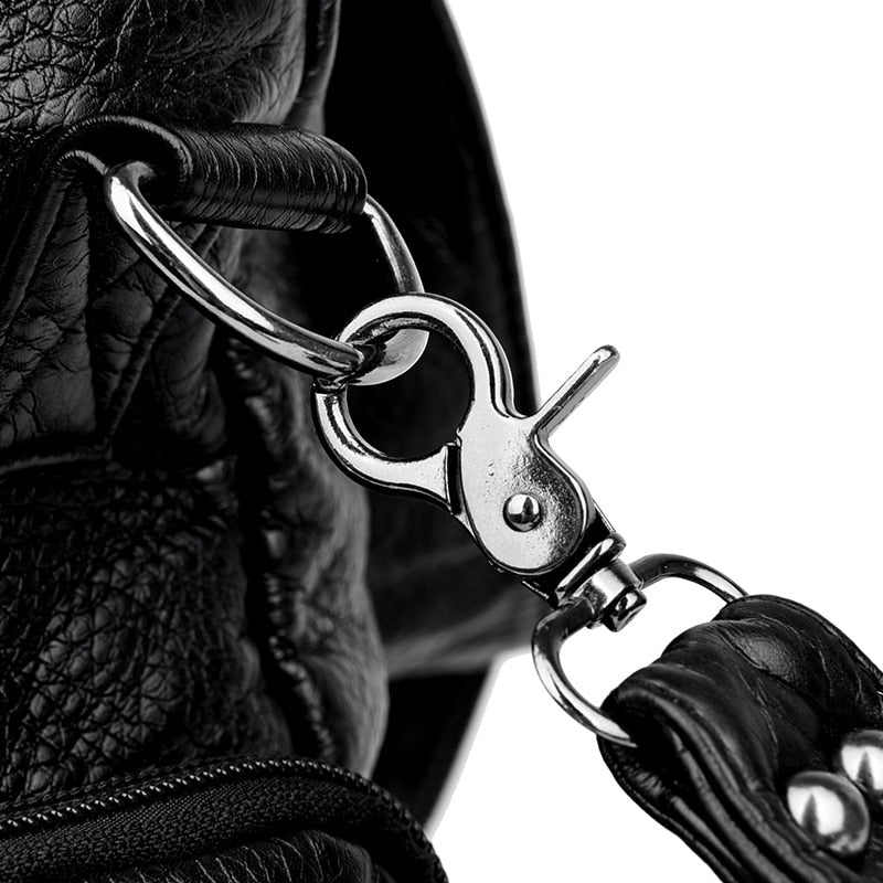 Women Soft Leather Daypack Mochilas Anti-theft Travel Bag - Various Colours