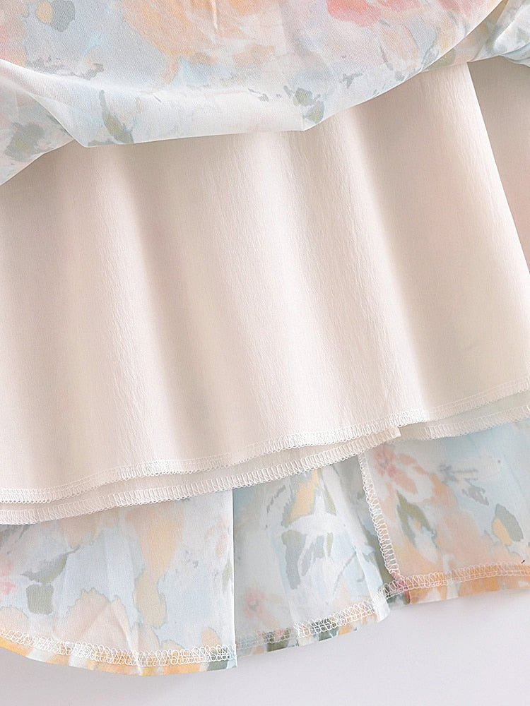 Women's Elegant Bohemian Deep V-Neck Dress | Floral Print | S-XL