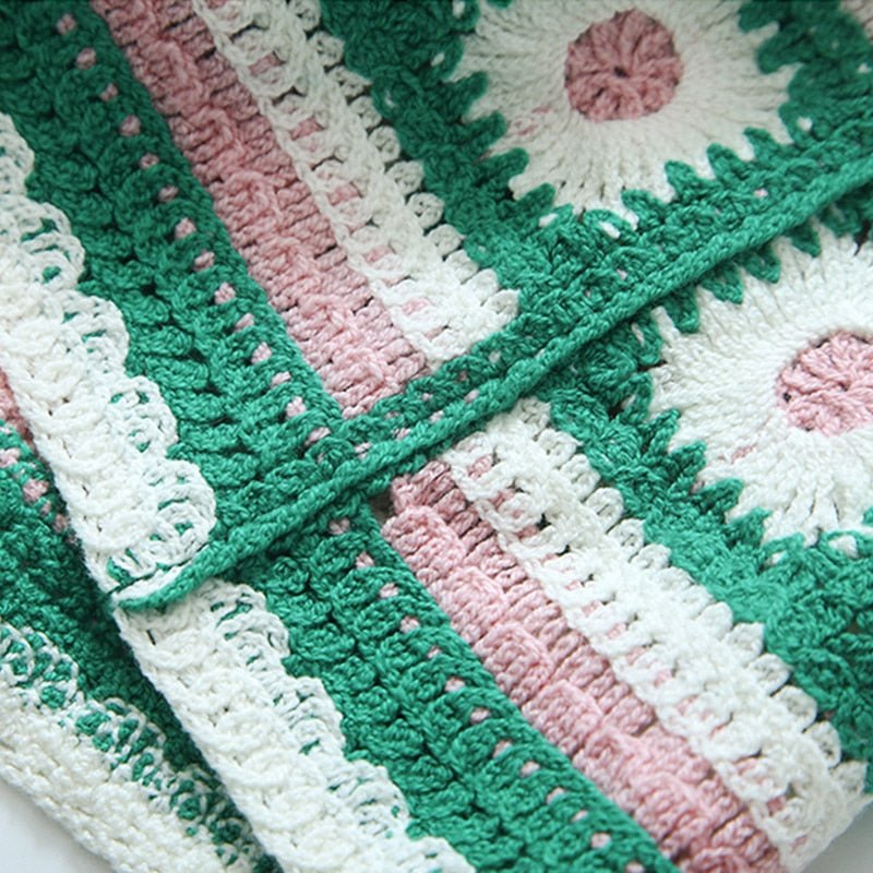 Bohemian Beach Crop Top | Knitted Cotton | Various Colours | Free Size