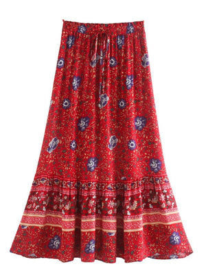 Women's Hippie Bohemian Skirt | Summer Styled | M-L