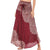 Women's Vintage Red Versatile Bohemian Skirt Dress | Dual Purpose | Free Size