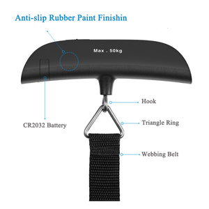 50kg/10g Portable Luggage Scale | LCD Hanging Scale