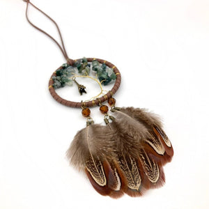 Beautiful French Dream Catcher With Feathers
