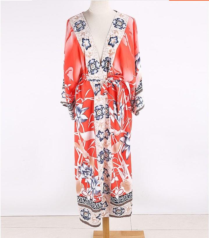 Women's Bohemian Beach Kimono Bikini Cover Up | Various Colours | S-L