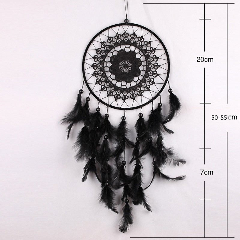 Beautiful Black Mandala Dream Catcher