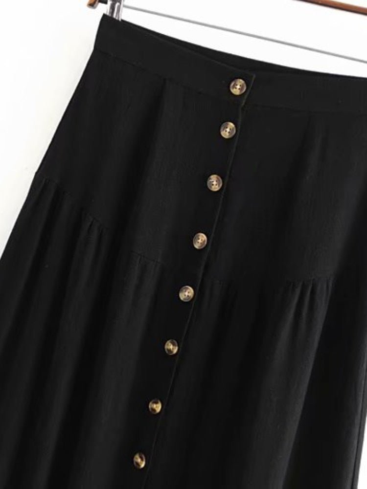 Classy Styled Hippie Skirt | Cotton | Red / Black | S-XL