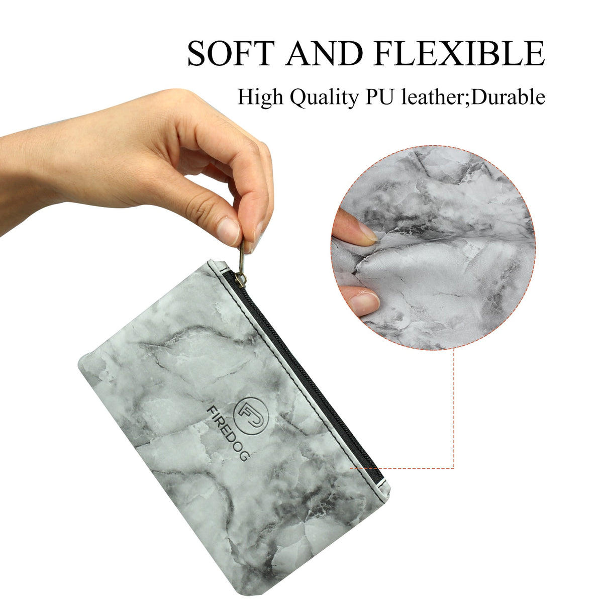 Smell Proof Pouch Case | PU Leather + Carbon Lined