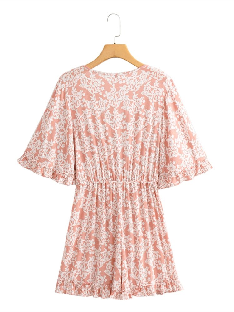 Women's Deep V-neck Bohemian Beach Romper | S-L | Various Colours