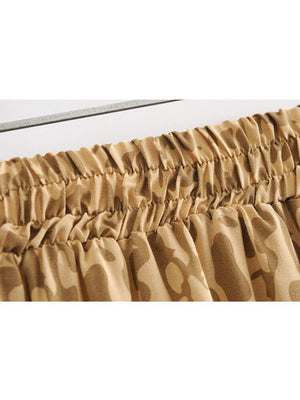 Blush Leopard Printed Tassel Bohemian Skirt | M-L