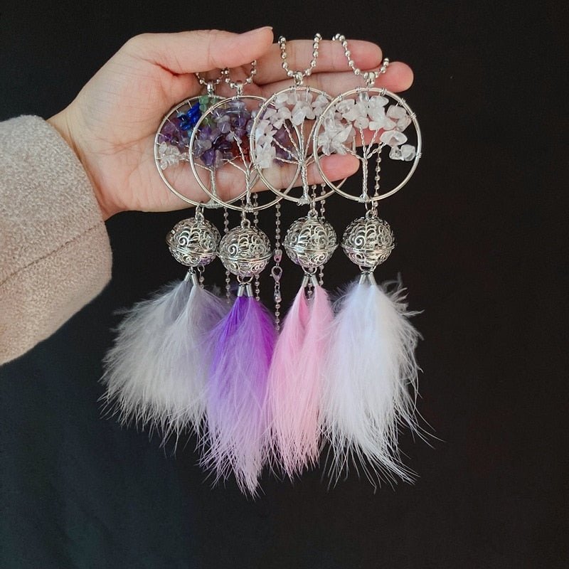 Beautiful Handmade Mini Tree Of Life Dream Catcher | Various Colours