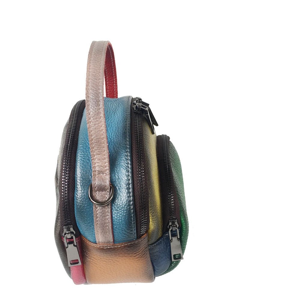 Cool Retro Styled Hippie Bag - Real Cow Leather