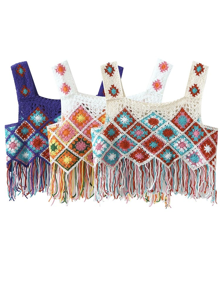 Hippie Styled Festival Crop Top | Various Colours | Free Size