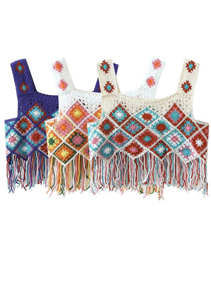 Hippie Styled Festival Crop Top | Various Colours | Free Size