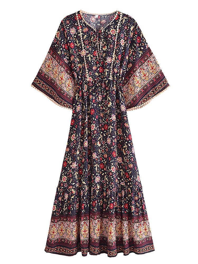 Bohemian Summer Dress | Multiple Colours | S-L