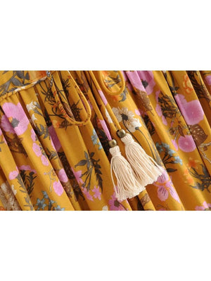 Women's Flowing Bohemian Flare Maxi Dress | S-L | Various Colours