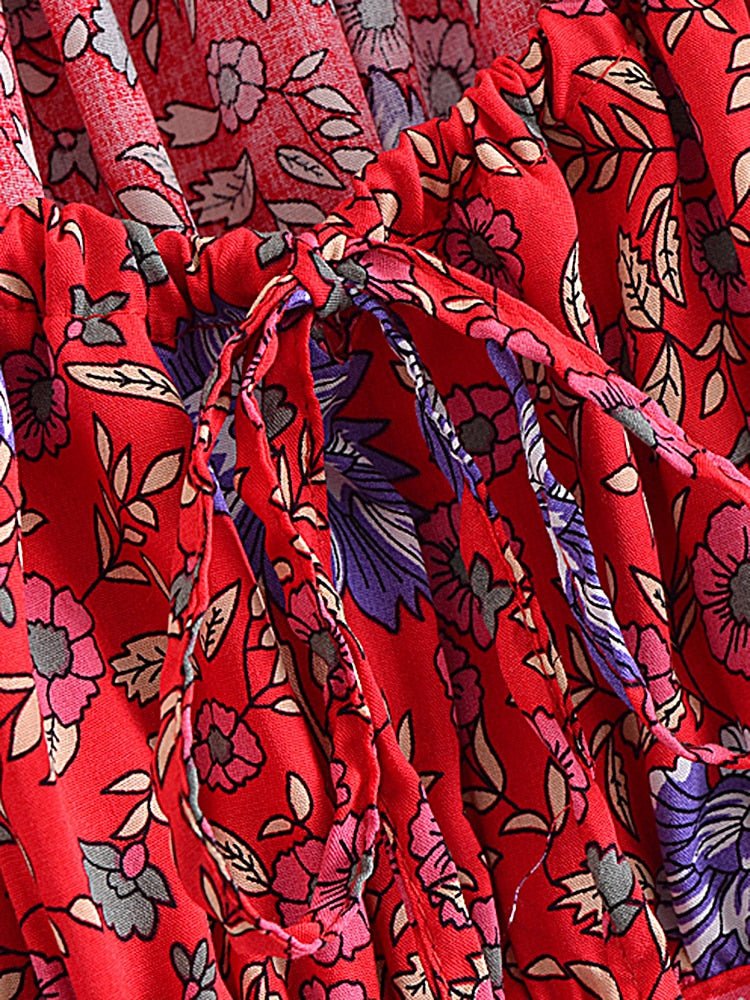 Women's Cute Boho Two Piece Outfit | Top + Bohemian Skirt | S-L | Various Colours