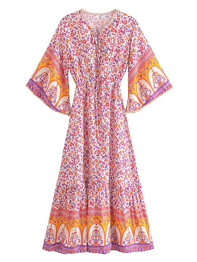 Bohemian Summer Dress | Multiple Colours | S-L