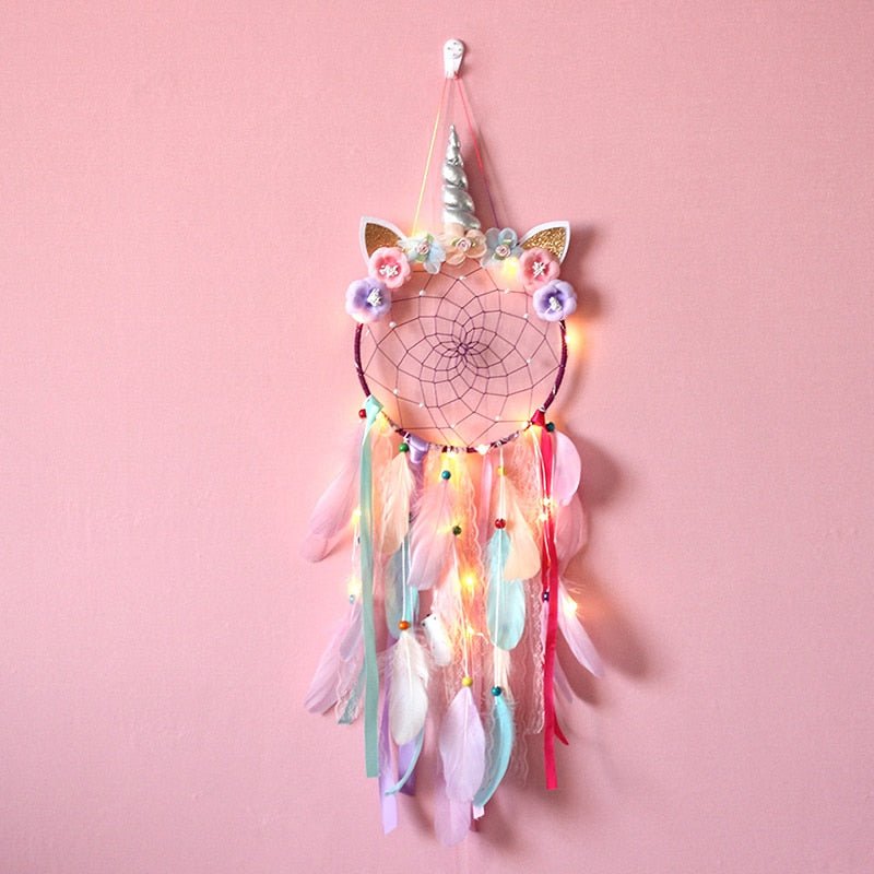 Cute Girls Unicorn Dream Catchers | Various Styles | Fairy Light Options Available