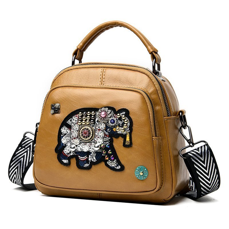 Cross Body / Handbag - Elephant Hippie Design - Various Colours