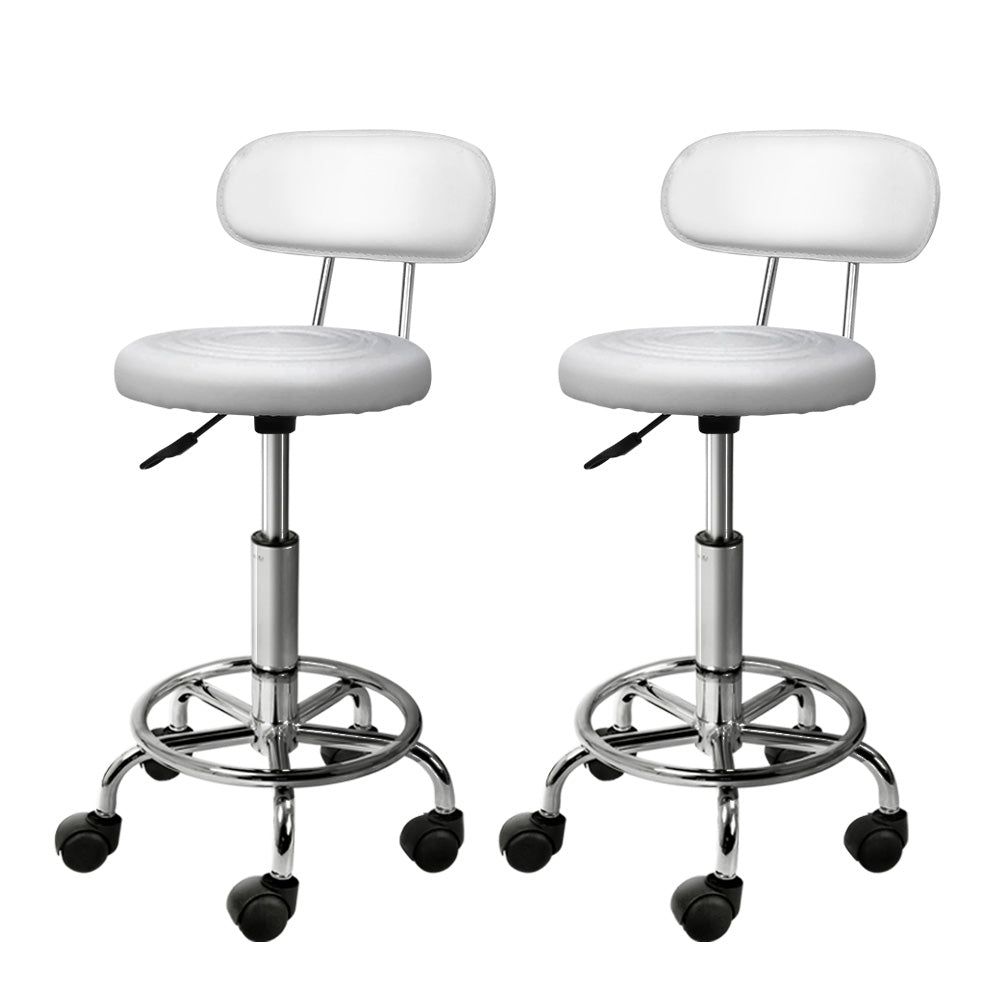 2X Saddle Salon Stool | Swivel Backrest Chair | Barber Chair | Hydraulic Lift