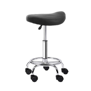 Roller Saddle Salon Stool With Hydraulic Lift