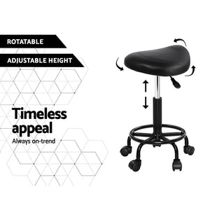 Swivel Saddle Salon Stool / Chair With Gas Lift