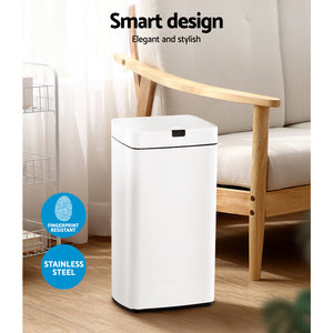 Devanti 45L Sensor Bin - White