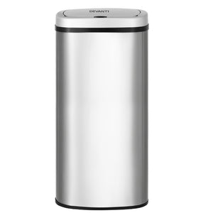 Devanti 60L Sensor Bin | Motion Rubbish Stainless Trash Can | Automatic Touch Free
