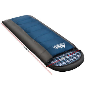 Weisshorn Sleeping Bag Bags Single Camping Hiking -20°C to 10°C Tent Winter Thermal Navy