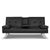 Leather Futon Sofa Bed Couch - 3 Seater