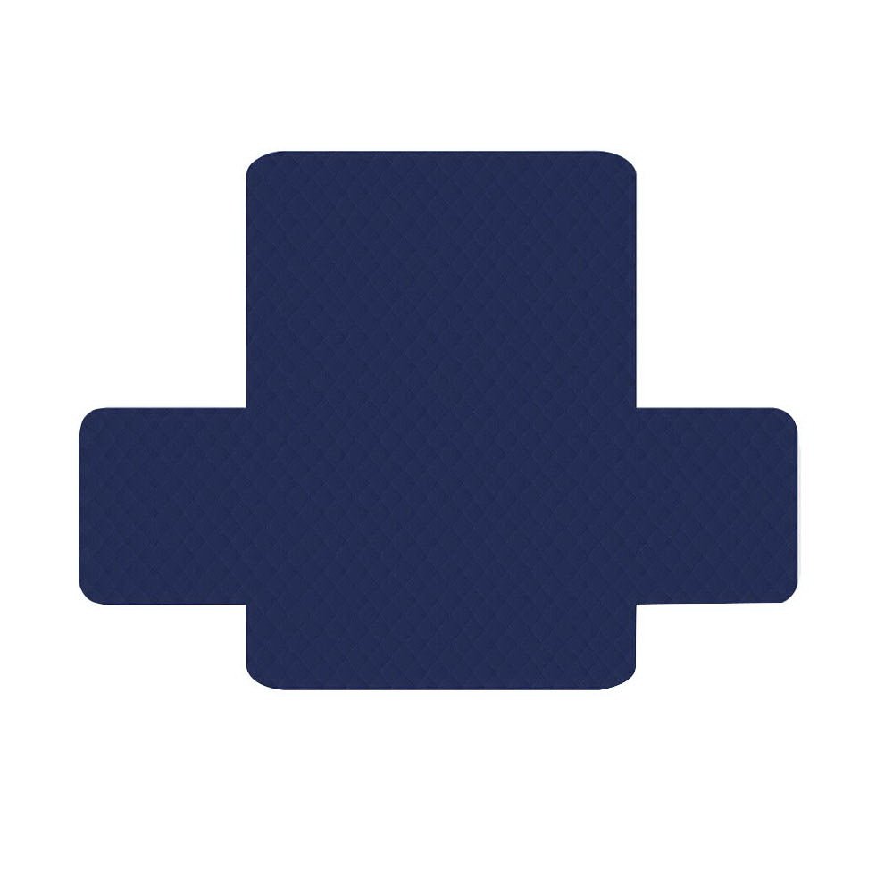 Navy Quilted Sofa / Couch Cover Protector - 3 Seater