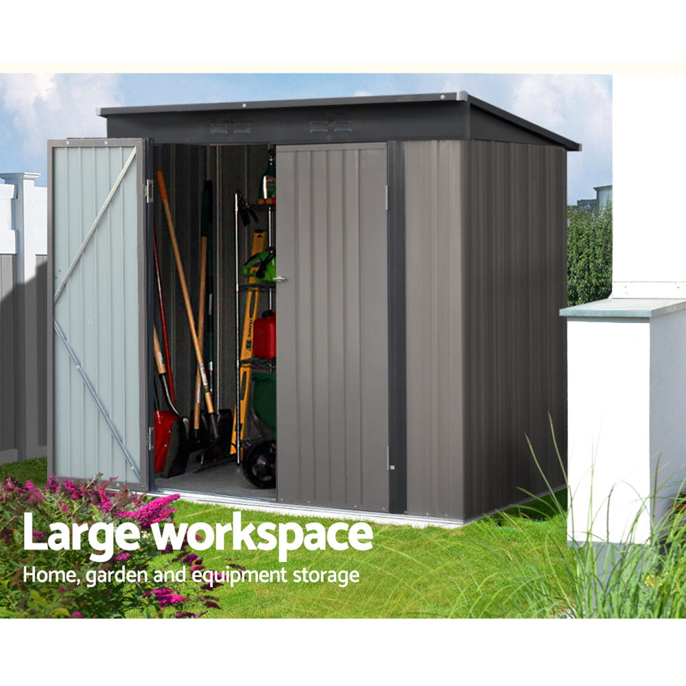 Giantz Garden Shed Sheds Outdoor Storage | 1.95x1.31M | Steel Workshop House | Tool