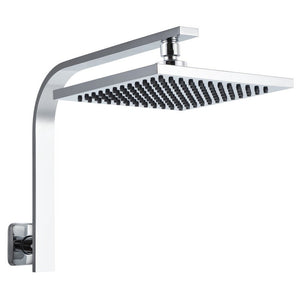 Rain Shower Head Set | Square | WElS 8'' | High Pressure | Wall Arm | DIY | Chrome