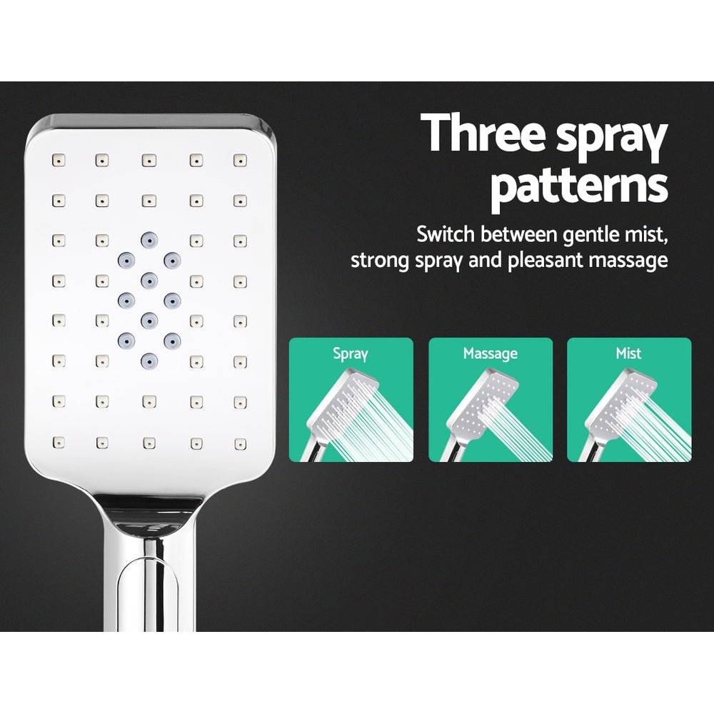 Rain Shower Head Set | Round | 10'' | Handheld | High Pressure | Wall | Chrome