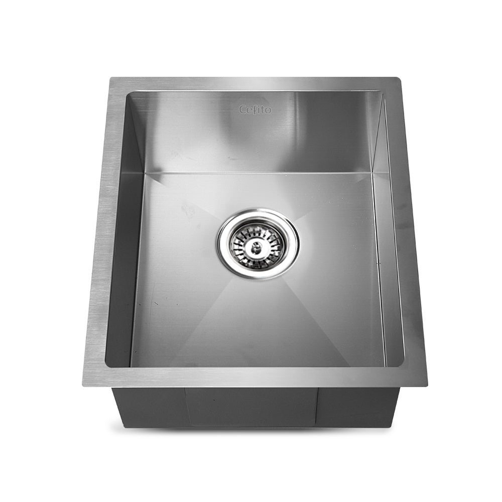 39cm x 45cm Stainless Steel Kitchen Sink | Under/Top/Flush Mount | Silver