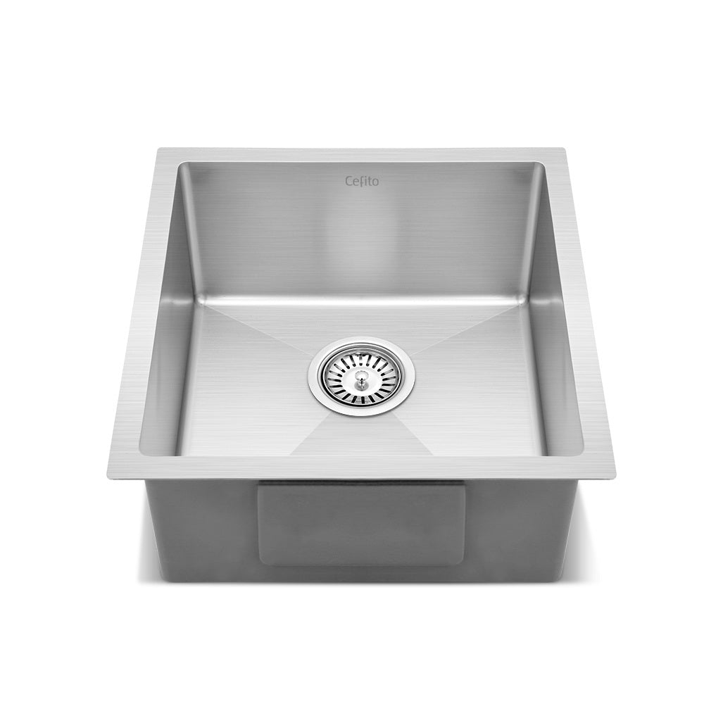 Cefito Handmade Kitchen Sink Stainless steel Sink 44cm x 45cm - The Hippie House