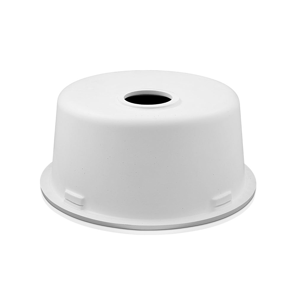 Cefito Stone Kitchen Sink - Round 430mm Granite Under/Topmount | White
