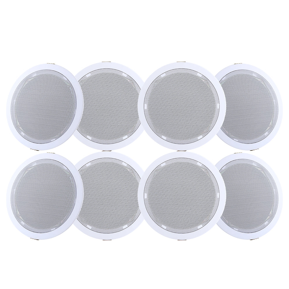 Giantz 6 Inch In-Wall Ceiling Speakers | Home Audio Stereo System with Tweeter | Set of 8