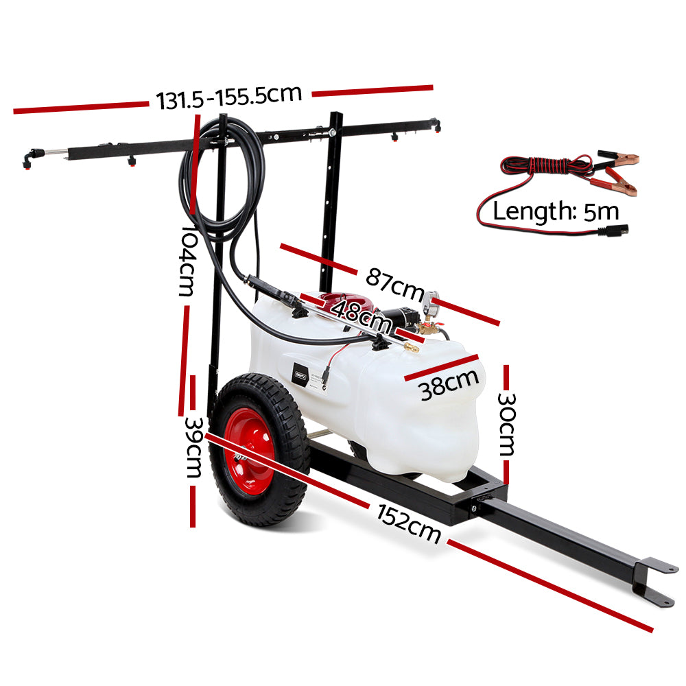 60L ATV Weed Sprayer With Trailer