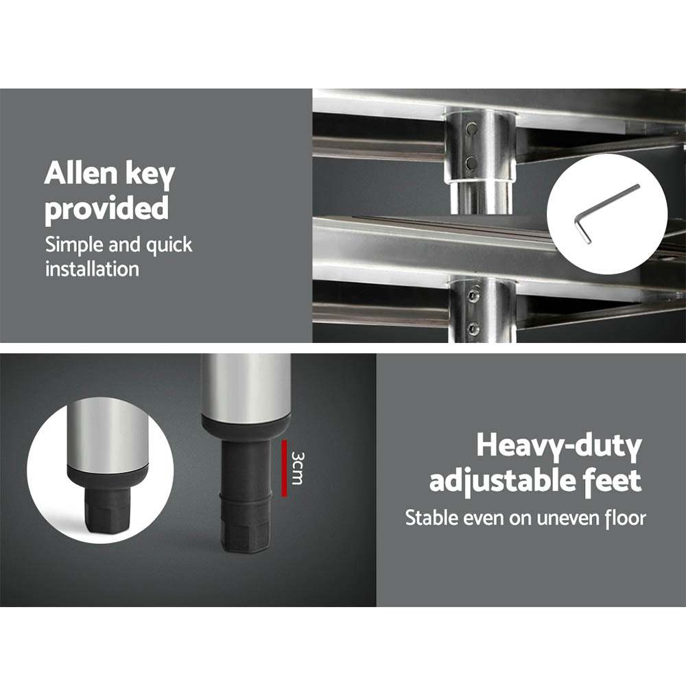 Commercial Hydroponic / Nursery Stainless Steel Work Bench - 1524MM x 610MM